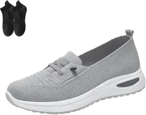 Tennis Shoes Womens, Womens Walking Shoes with Arch Support Slip On Lightweight Orthopedic Sneakers Non-Slip Breathable Mesh Fashion Sneakers Workout Athletic Sport Casual Shoe