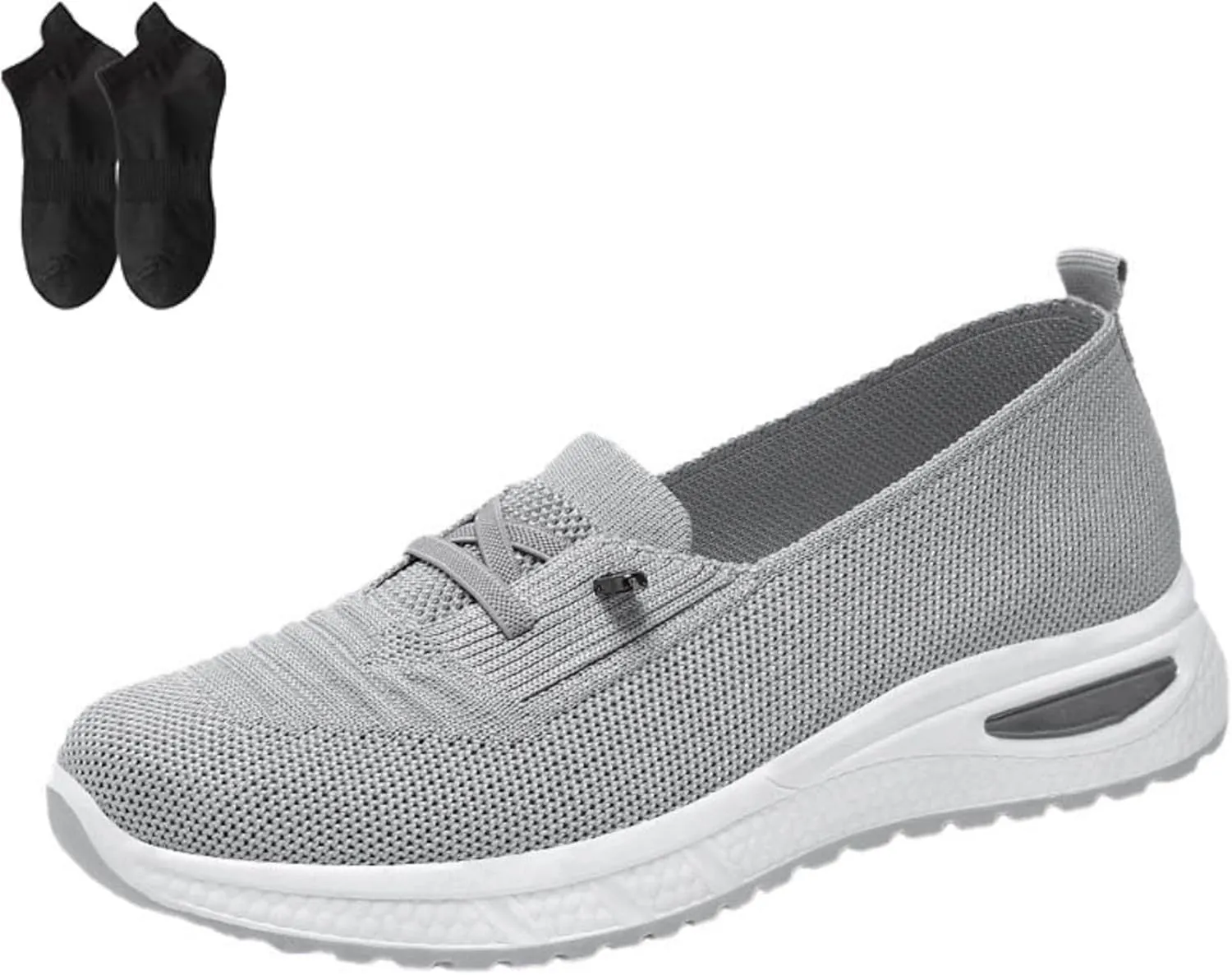 Tennis Shoes Womens, Womens Walking Shoes with Arch Support Slip On Lightweight Orthopedic Sneakers Non-Slip Breathable Mesh Fashion Sneakers Workout Athletic Sport Casual Shoe