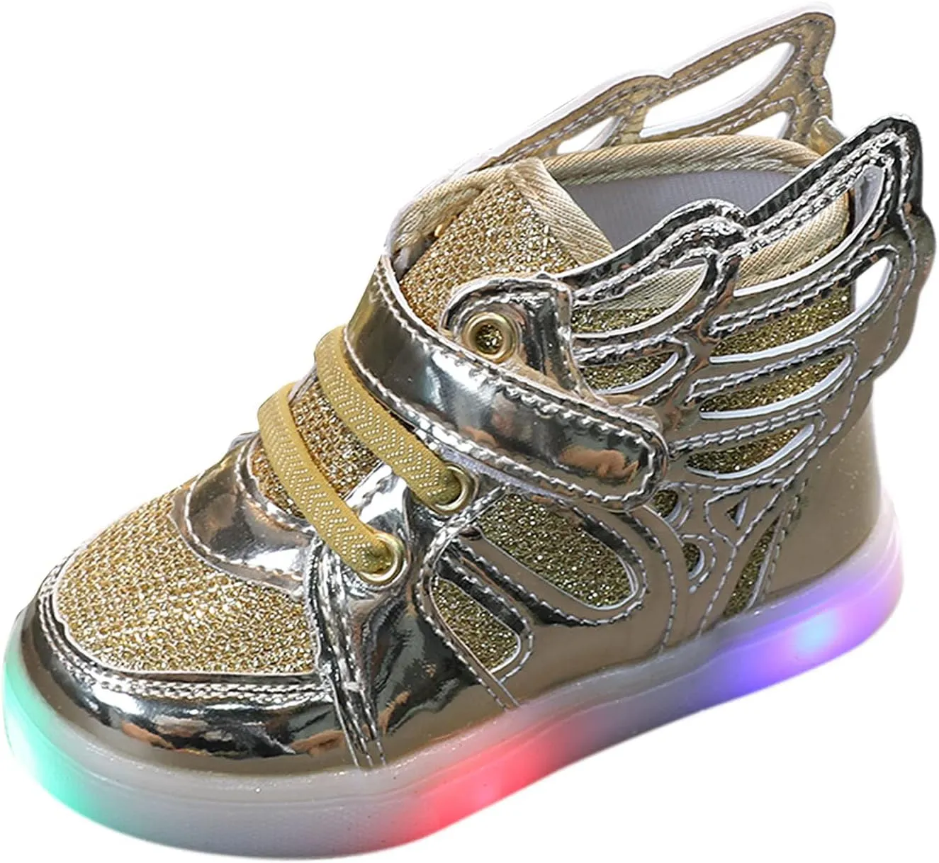 Toddler Girl Shoes, Kids Boys Girls Fashion LED Lights UP Sneaker Soft Sole Non Slip Sports Shoes Toddler Shoes