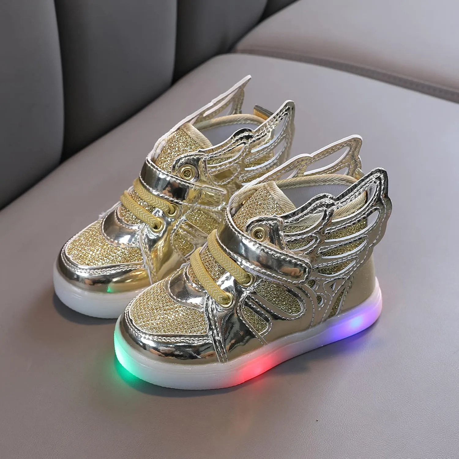 Toddler Girl Shoes, Kids Boys Girls Fashion LED Lights UP Sneaker Soft Sole Non Slip Sports Shoes Toddler Shoes