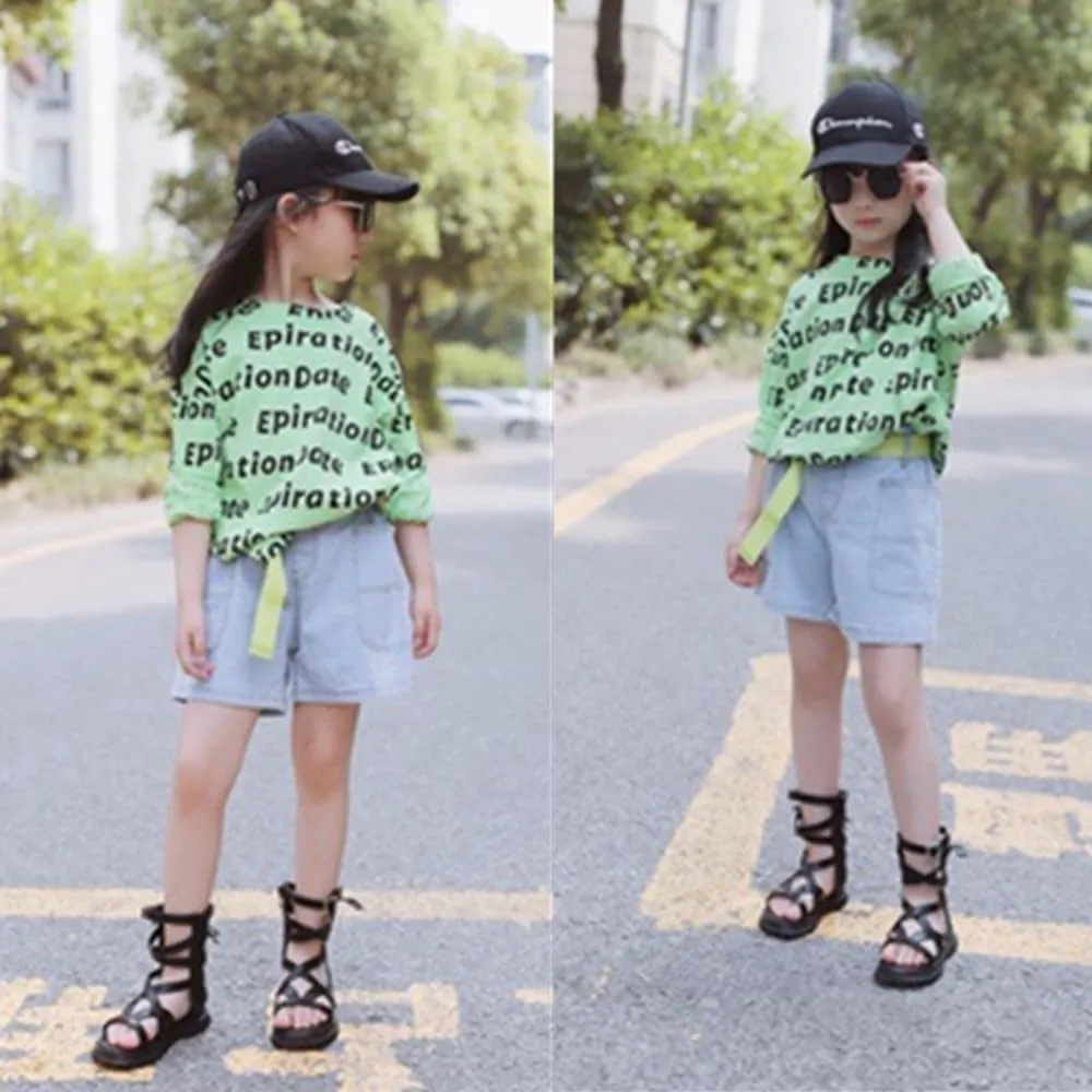 Toddler Little Girls Gladiator Sandals Side Zipper Bowknot Open Toe Strappy Sandals Fashion Summer Boots