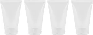 Travel Tube Kit, TSA Approved, Clear Empty Bottle, Travel-Sized Toiletries, Refillable & Reusable, Travel Containers For Body Wash, Shampoo, Conditioner & Lotion, 3 oz., 5 Piece Set
