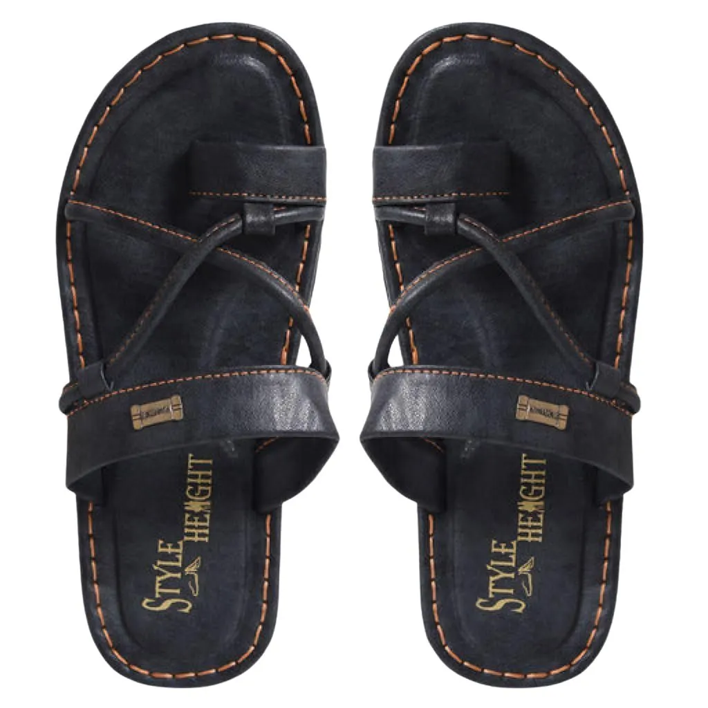 Trending Synthetic Leather Slide Flip Flops For Men