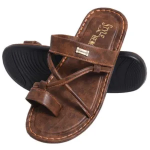 Trending Synthetic Leather Slide Flip Flops For Men