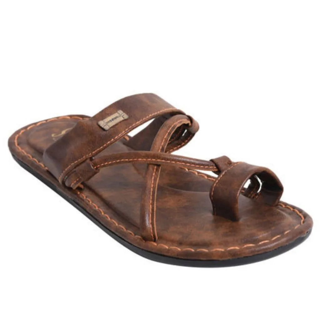 Trending Synthetic Leather Slide Flip Flops For Men