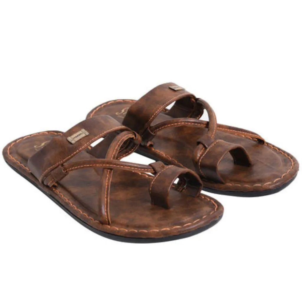 Trending Synthetic Leather Slide Flip Flops For Men