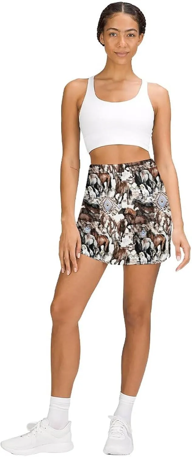 Trouser Skirt,Women's Versatile Stretch Casual Mini Skirt Light Proof