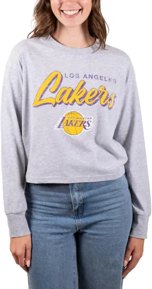 Ultra Game Women's NBA Super Soft Crop Top Pullover Sweatshirt