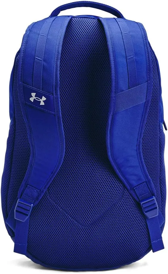 Under Armour Unisex-Adult Hustle 6.0 Backpack, (401) Royal/Royal/Metallic Silver, One Size Fits Most