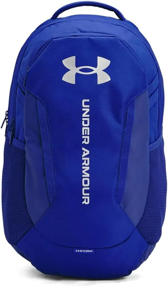 Under Armour Unisex-Adult Hustle 6.0 Backpack, (401) Royal/Royal/Metallic Silver, One Size Fits Most