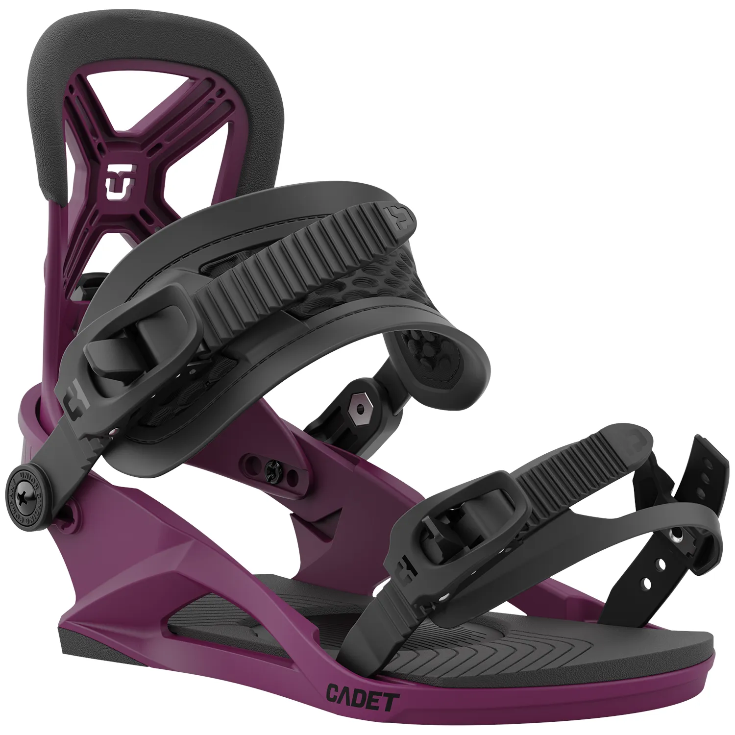 Union Cadet Kids Snowboard Bindings Purple