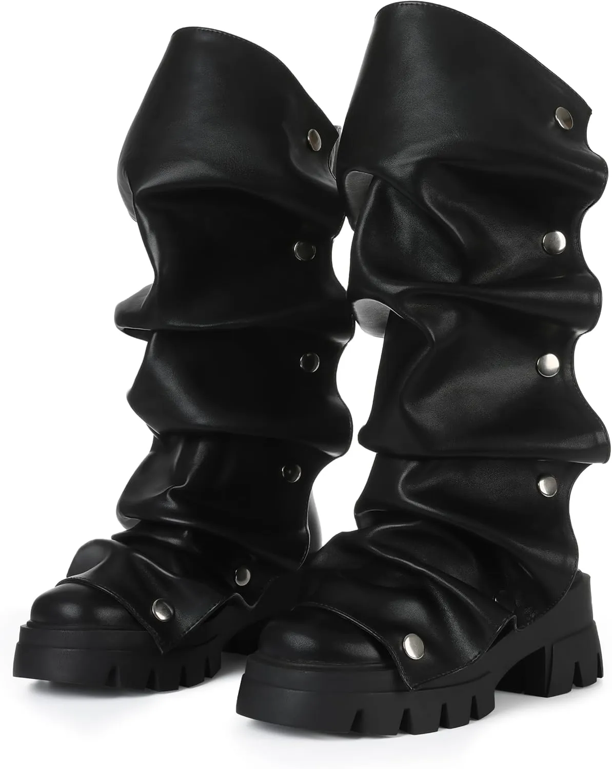 VOMIRA Slouchy Boots for Women Fold Over Boots