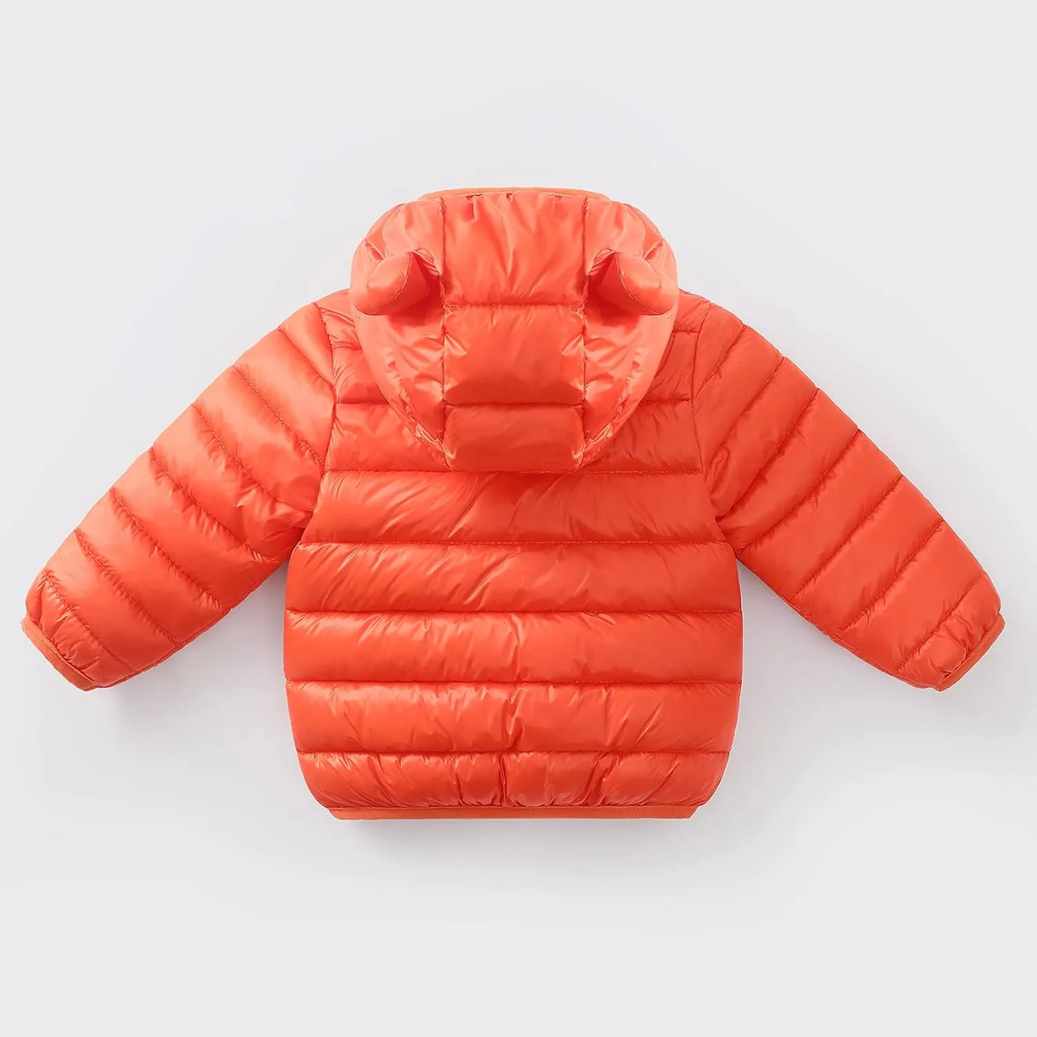 Winter Down Coats for Kids Baby Boys Girls Light Puffer Padded Jacket Bear Hoods Infant Windproof Outerwear Hoodie