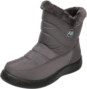 Winter Snow Boots for Women Snow Boots for Women Womens Winter Boots Waterproof Cloth Comfortable Side Zipper Boots