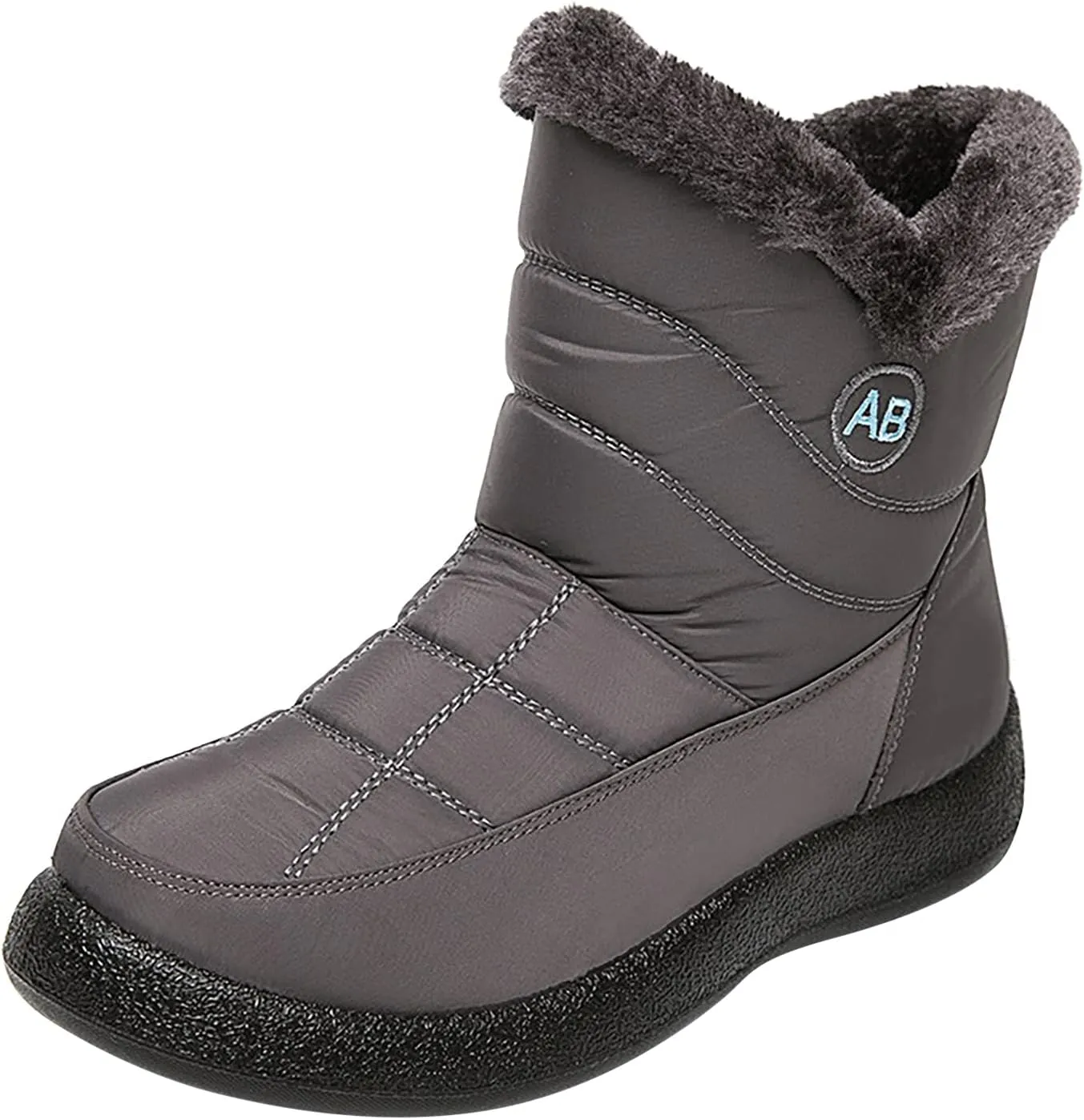 Winter Snow Boots for Women Snow Boots for Women Womens Winter Boots Waterproof Cloth Comfortable Side Zipper Boots