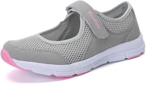 Women Mesh Sneakers Summer Slip On Sandals Orthopedic Sandals With Arch Support Comfortable Wide Width Walking Shoes