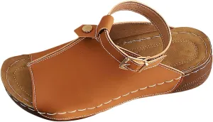 Women Open Toe Platform Wedge Sandals Comfort wide width Slip On Orthopedic Sandals with Arch Support Fish Mouth Cut Out Walking Shoes