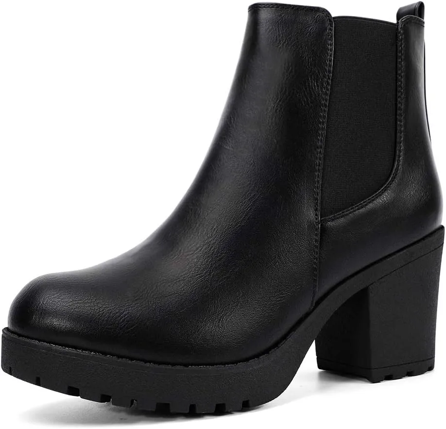 Women's Ankle Boots Slip On Platform Boots