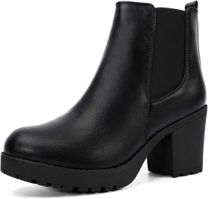 Women's Ankle Boots Slip On Platform Boots