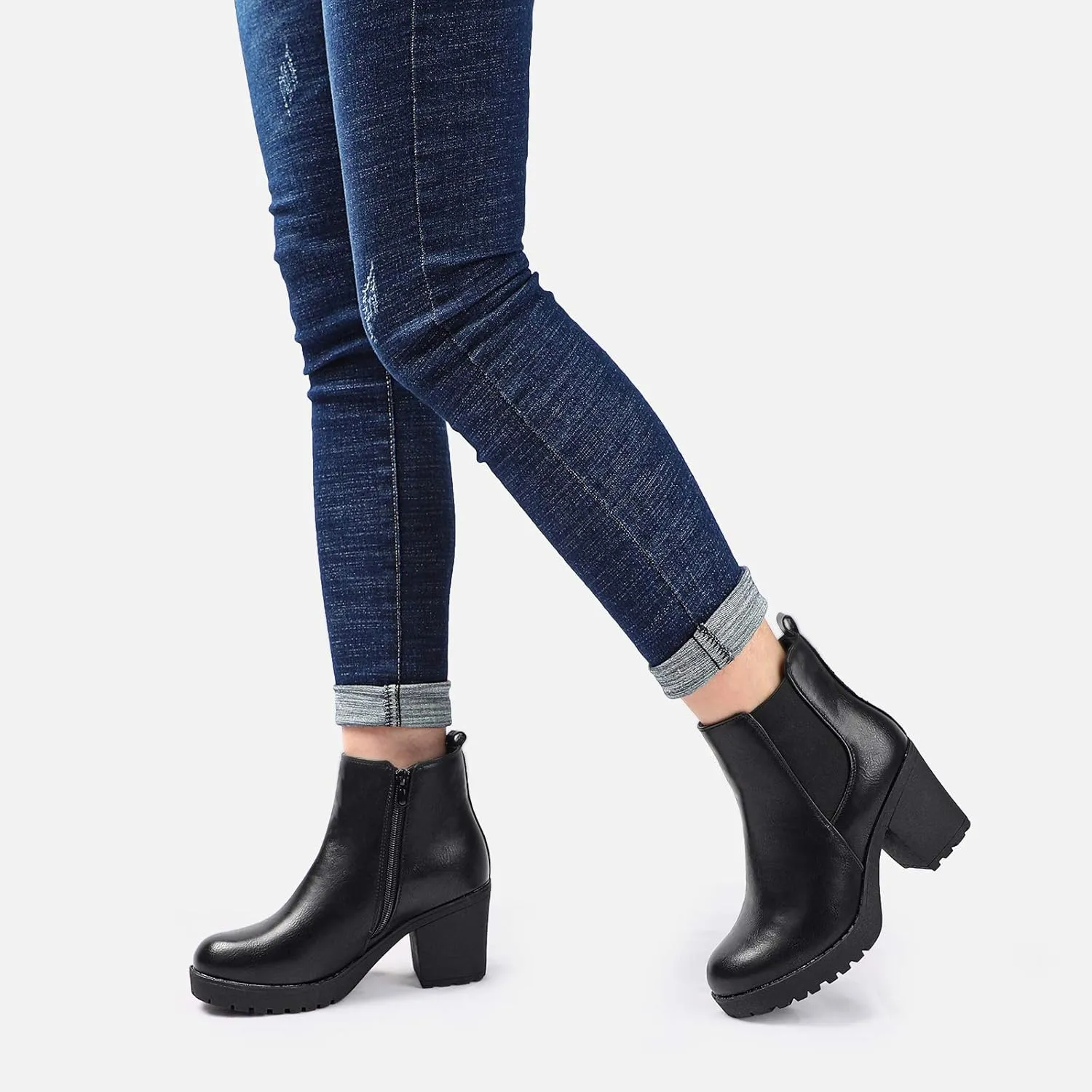 Women's Ankle Boots Slip On Platform Boots