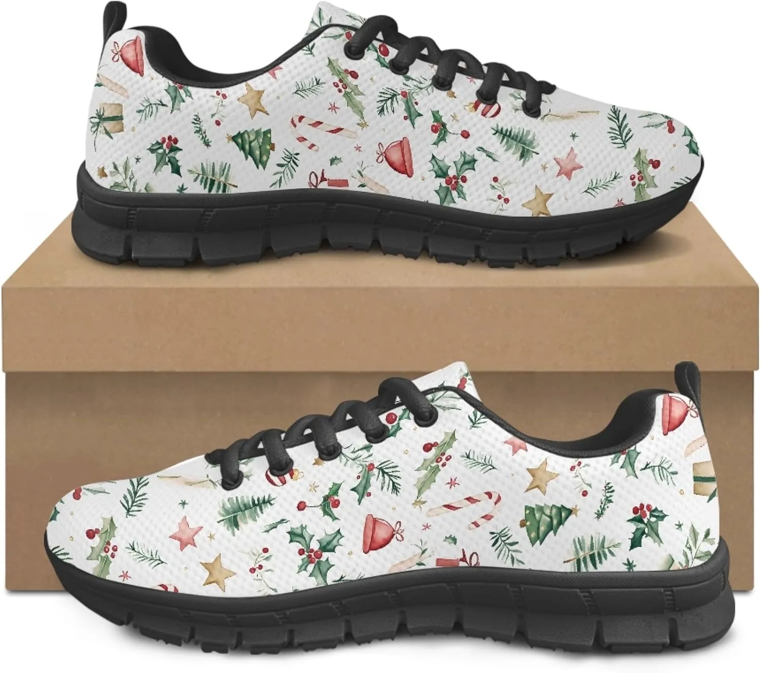 Womens Breathable Sports Shoes Teens Trainer Running Travel Sneaker Walking Low Heel Lightweight Sneakers