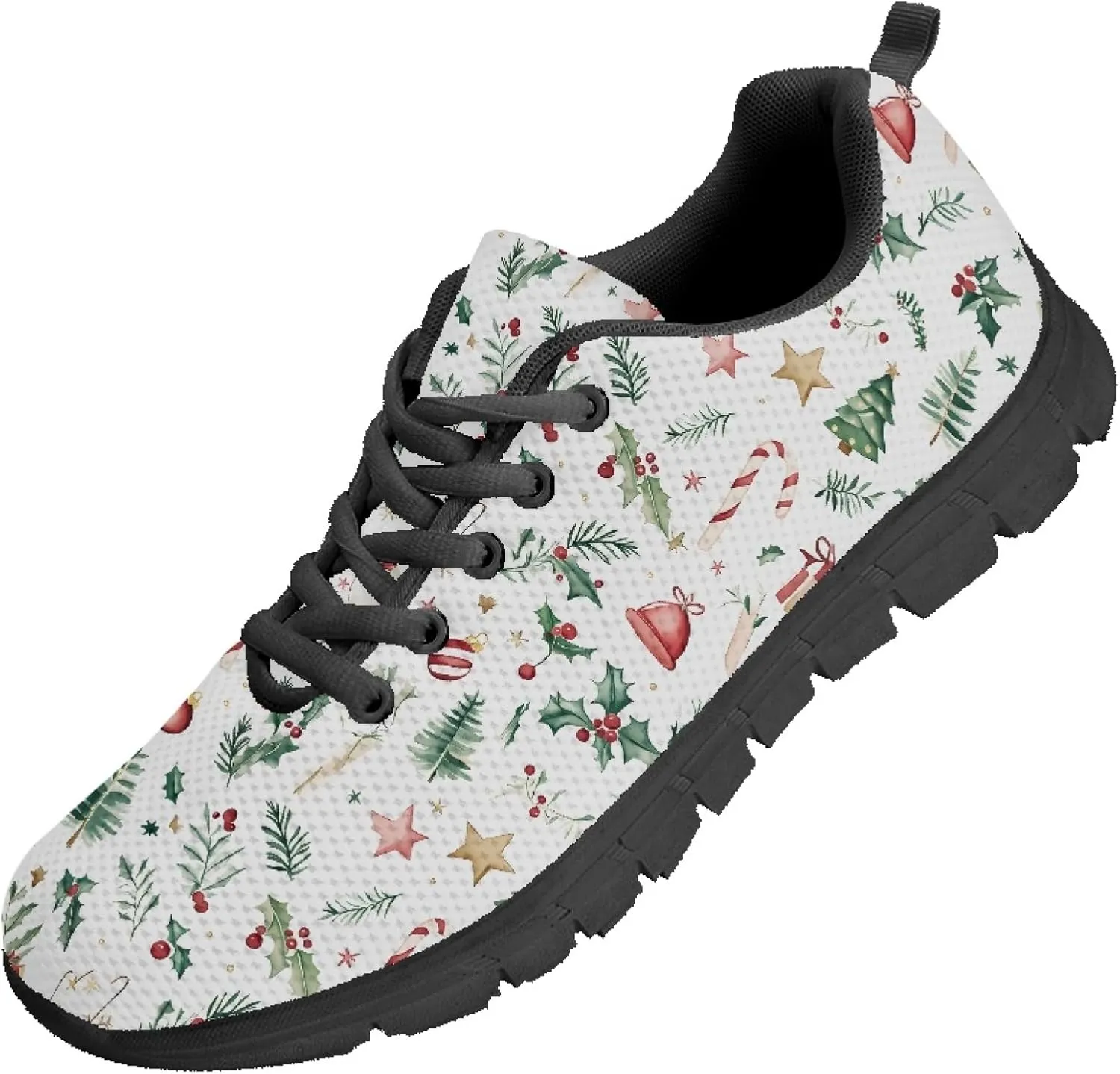 Womens Breathable Sports Shoes Teens Trainer Running Travel Sneaker Walking Low Heel Lightweight Sneakers