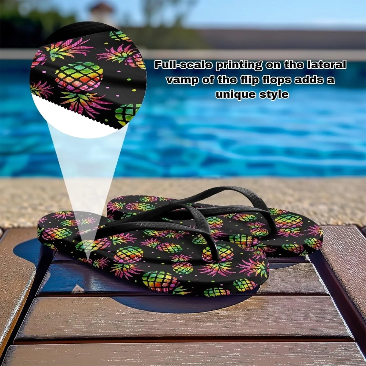 Womens Flip Flops Pillow Soft Shower Shoes with Orthotic Rubber Soles Summer Beach Shoes Cushion Footbed Footwear