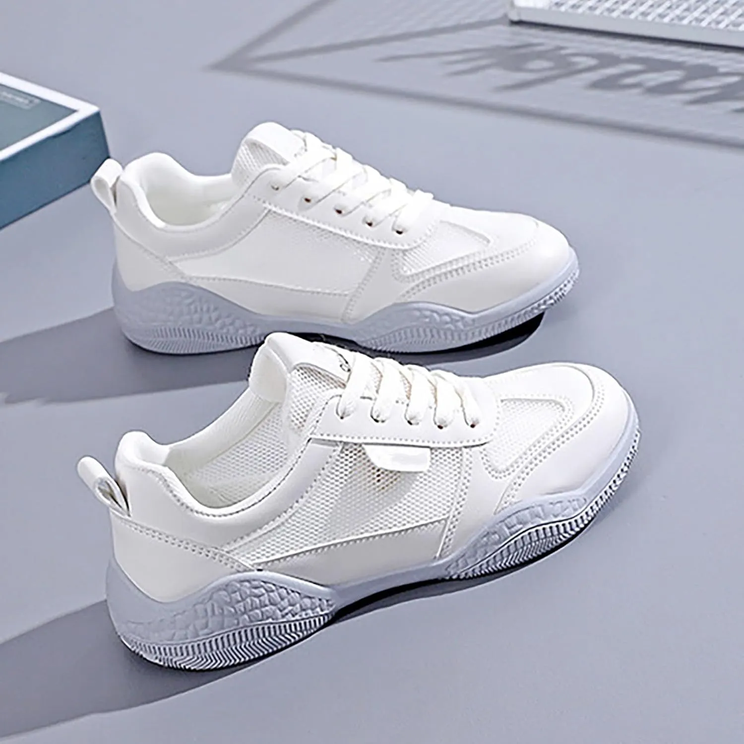 Womens Lace Up Sneakers Women Walking Tennis Shoes Tennis Shoes Womens Walking Men's Casual Dress Shoes Black Platform Sneaker White Tennis Shoe Trainers Shoe