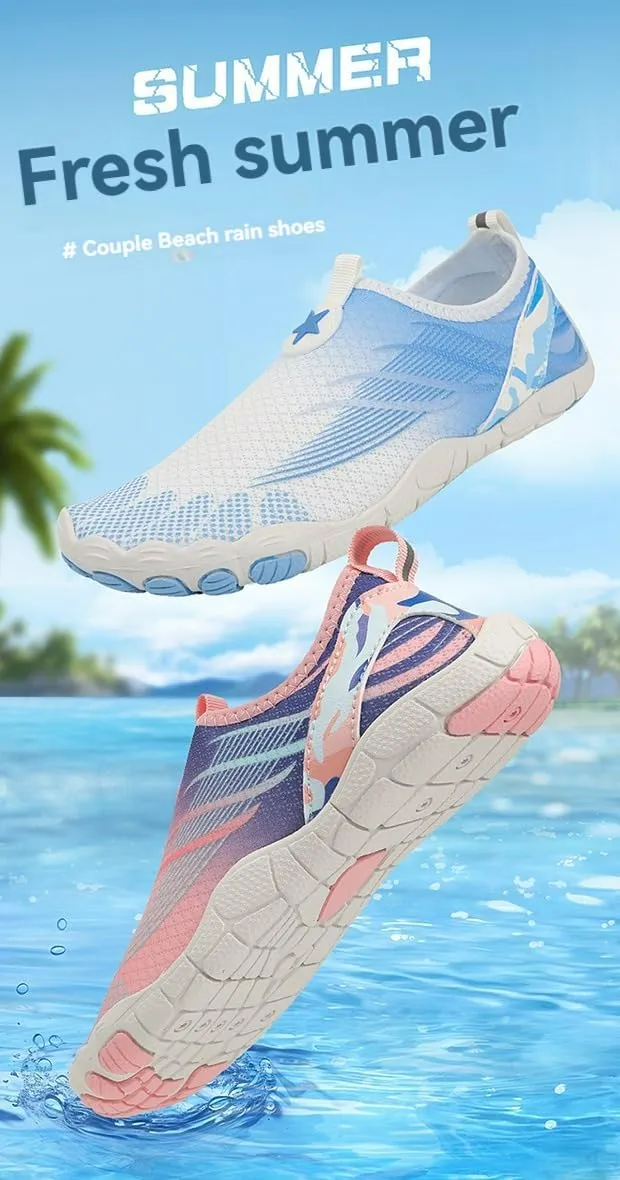 Womens Mens Water Shoes Quick Dry Non Slip Grounded Shoes for Women Men Wide Toe Box Barefoot Shoes Lightweight Breathable Hiking Footwear for Swimming Surfing Riding Climbing Camping Exercising