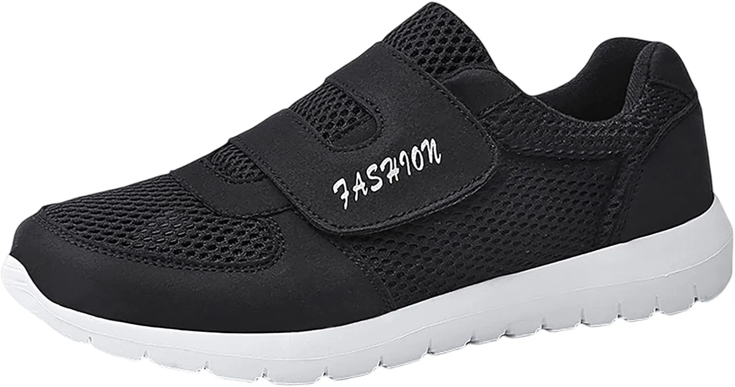 Womens Mesh Sneakers with Arch Support Breathable Casual Sneaker Comfortable Slip On Running Shoes Wide Width Orthopedic Walking Shoes