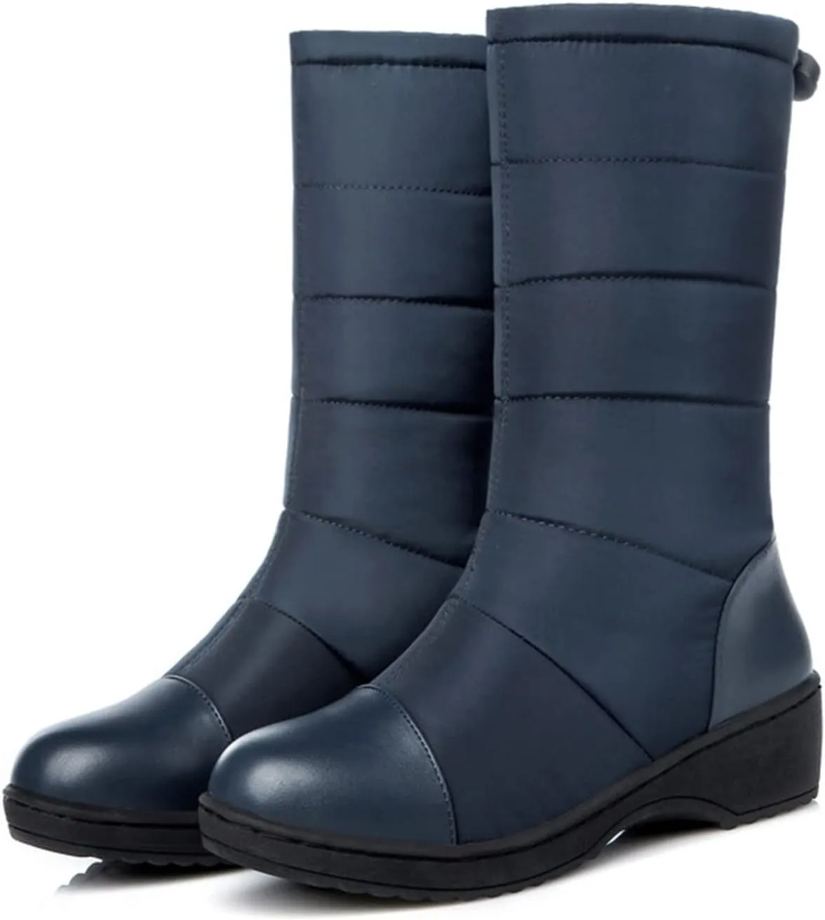 Women's Snow Boots Waterproof Size 11 Winter Ankle Dress Boots for Women Waterproof Snow Womens Winter Booties Waterproof Snow Boots with Built In Ice Grips for Women Botas Para El Frio Para Damas