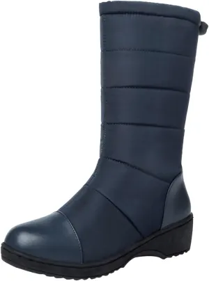 Women's Snow Boots Waterproof Size 11 Winter Ankle Dress Boots for Women Waterproof Snow Womens Winter Booties Waterproof Snow Boots with Built In Ice Grips for Women Botas Para El Frio Para Damas