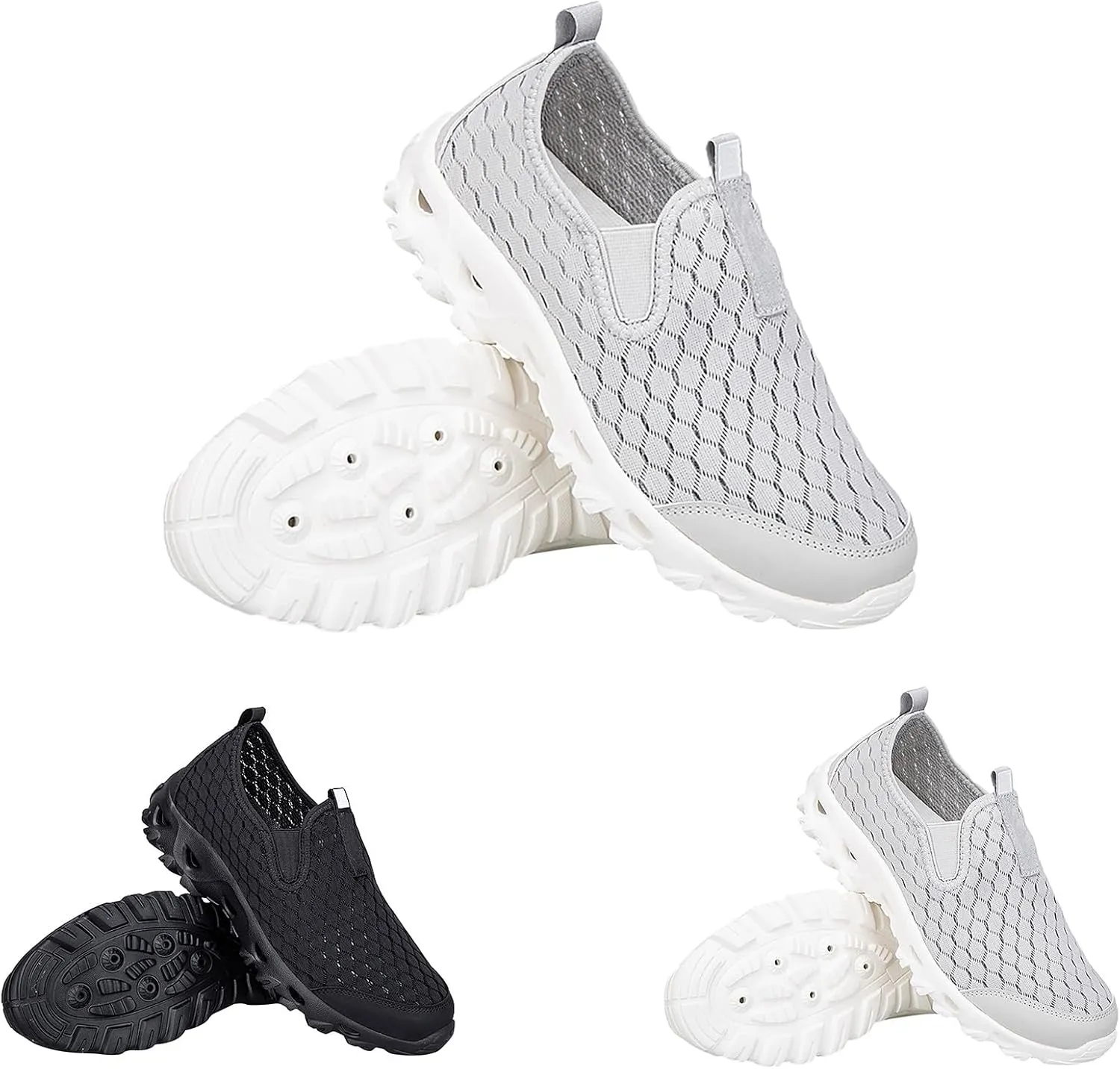 Women's Soft Orthopedic Shoes Breathable Woven Go Walking Slip On Foam Shoes Arch Support Casual Boys Shoes Size 13