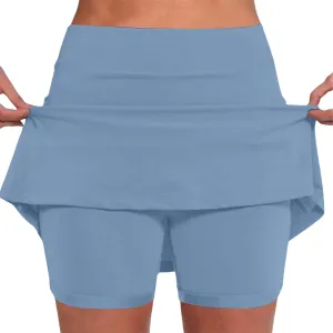 Womens Summer Skorts with Pockets Tummy Control Plus Size Skorts for Women High Waist Athletic Sports Skirt 2024 Shorts