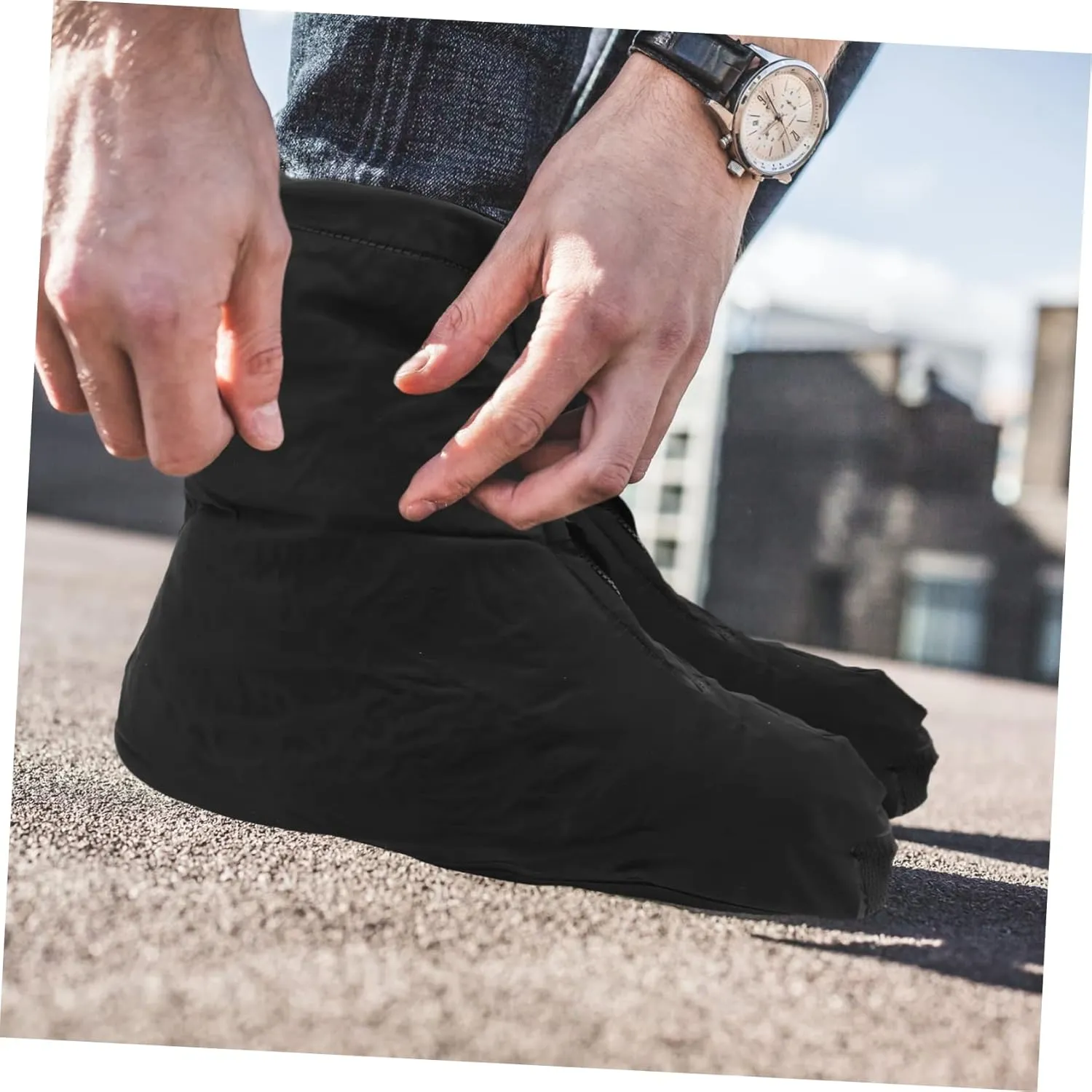 YARNOW Shoe Cover Shoe Spray Clear Rain Cover Waterproof Sneaker Shoe Mud Covers Over The Shoe Rain Boots