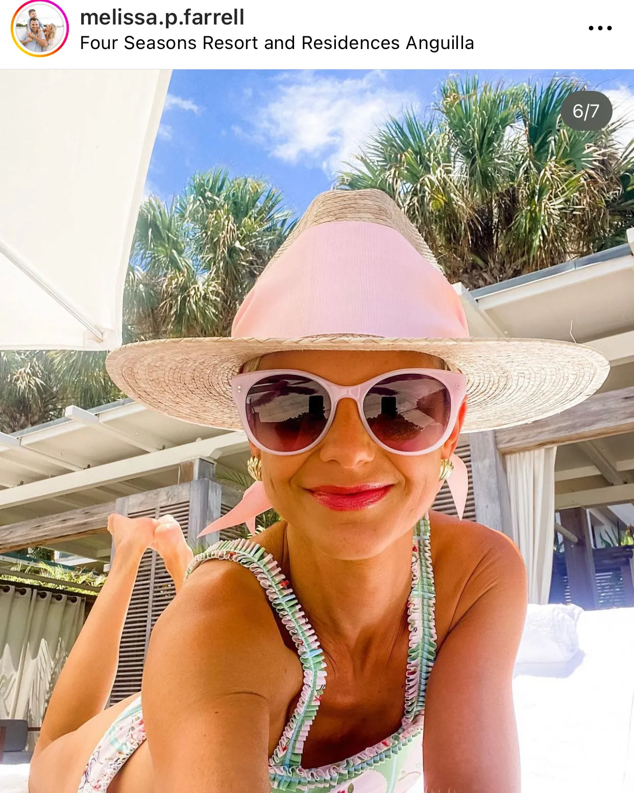 Zinnia Sun Hat - Wide & Short Masters Green Grosgrain Ribbon